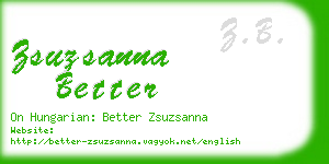 zsuzsanna better business card